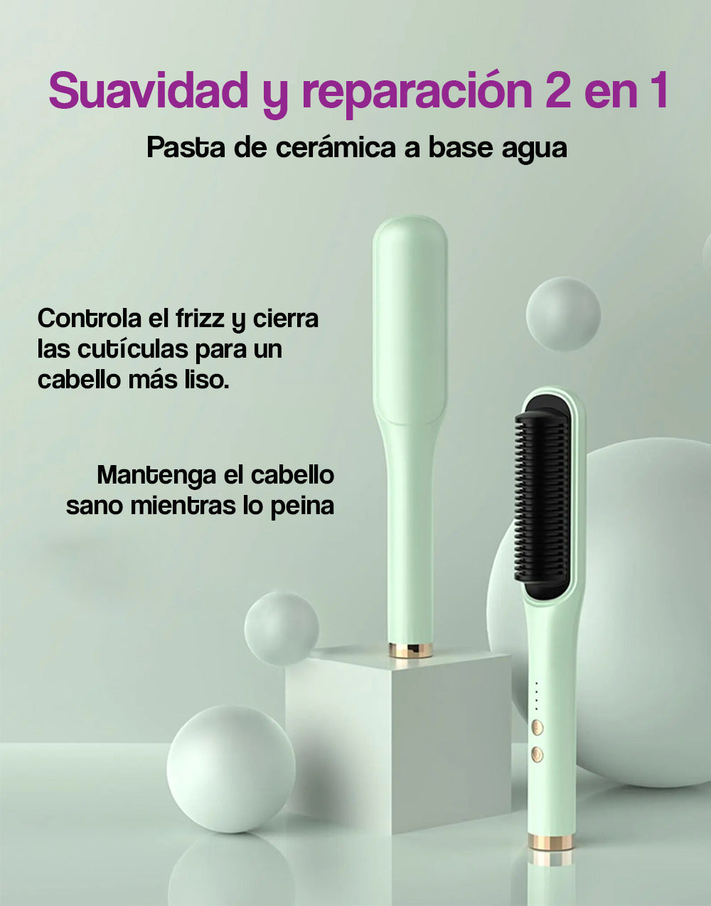 Peine alisador para cabello