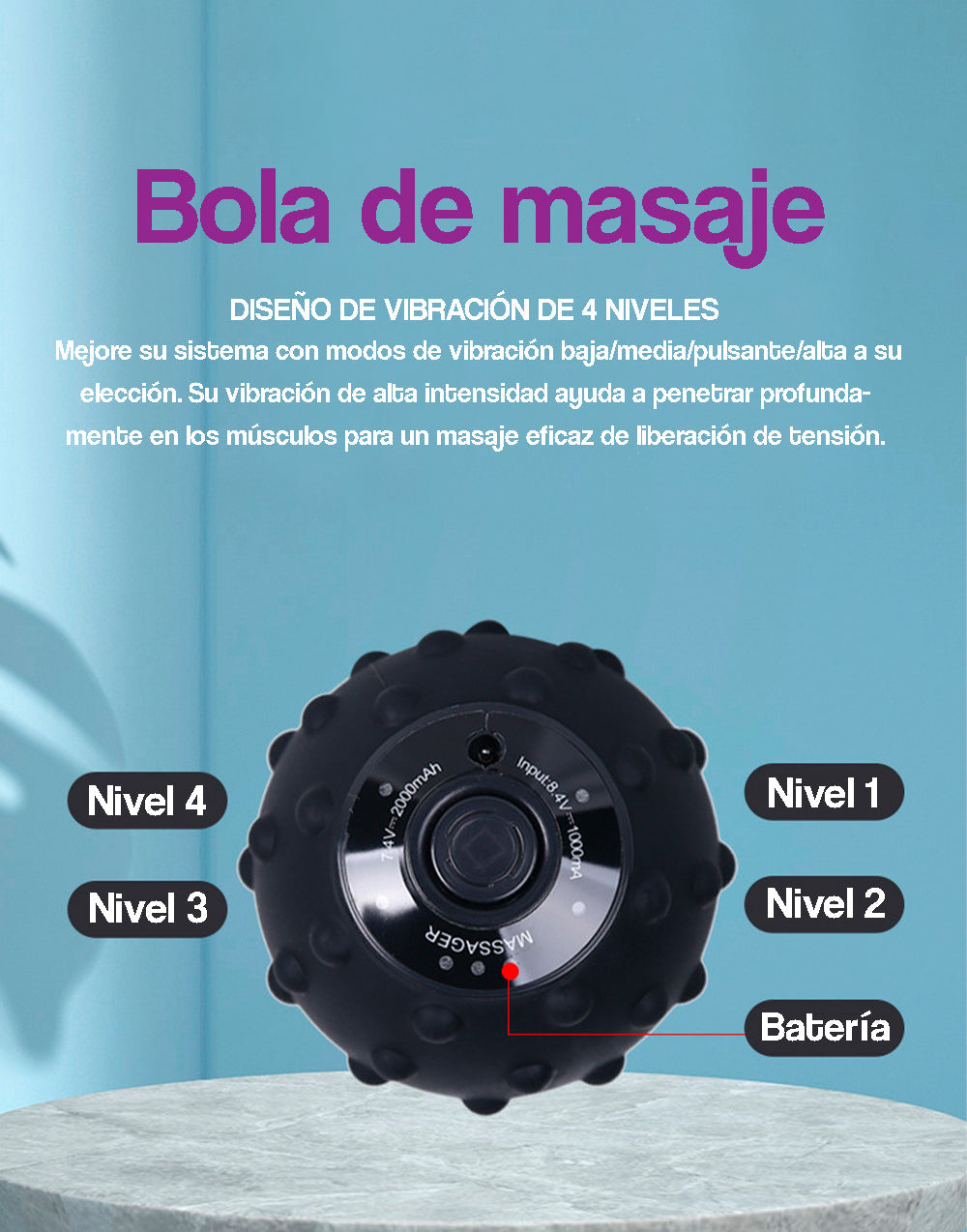 Bola de masaje vibratoria