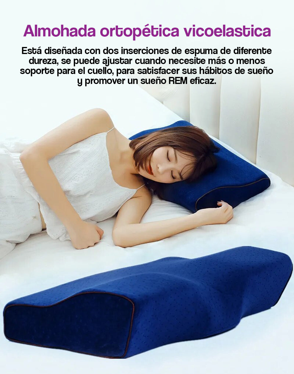 Almohada ortopedica vicoelástica